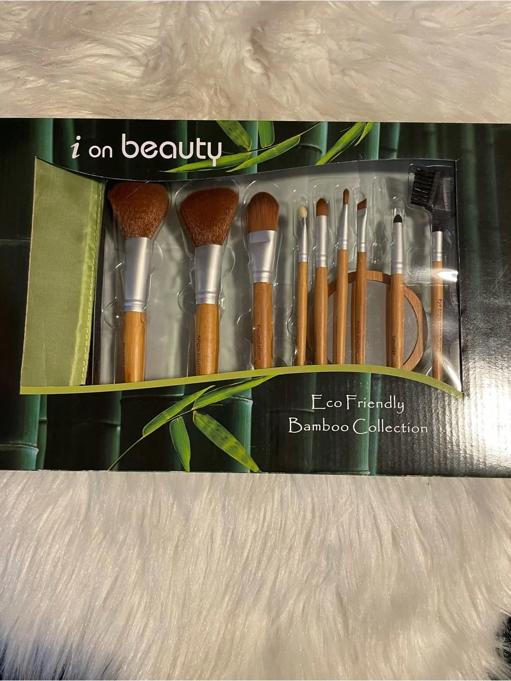 12 pieces Eco-Friendly Bamboo Makeup Collection.Sustainable Luxurious Brush Set